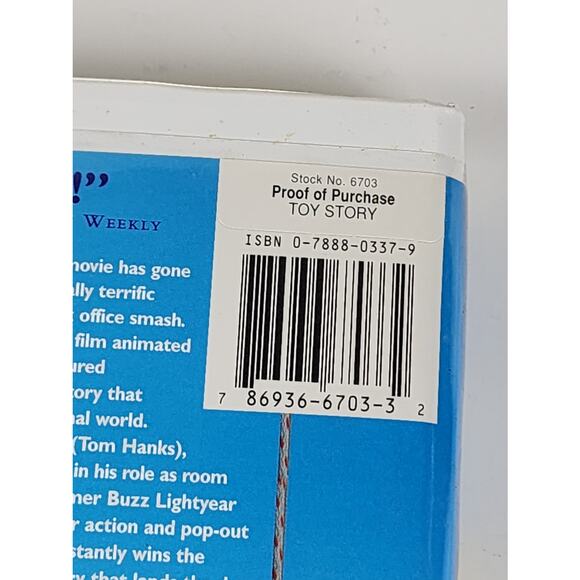 VTG 1995 Walt Disney's TOY STORY Pixar Films VHS Movie - Picture 4 of 11